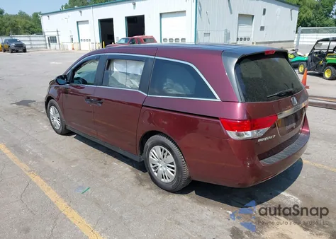 2016 Honda Odyssey Lx z USA, uszkodzony, nr VIN 5FNRL5H20GB096970